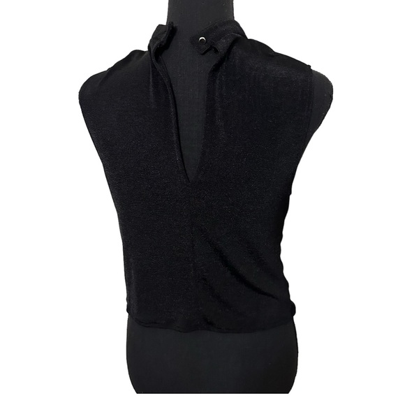 🆕 Zara Flowing Crossover Sleeveless Black Too Size S - Picture 12 of 12